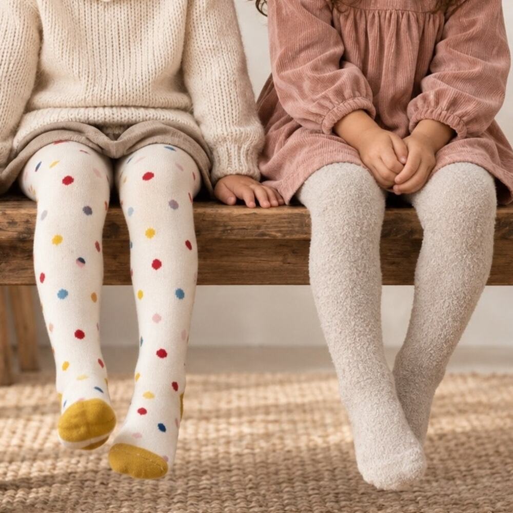Boden & Janie & Jack Set of 2 Girl's Tights 12-24 Months